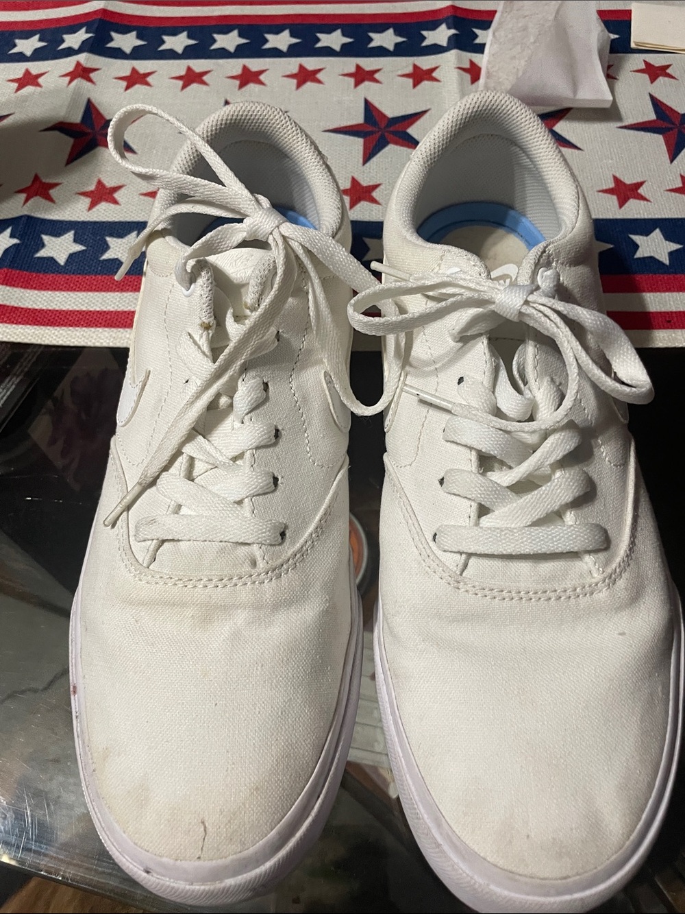 Nike Men's White Canvas Sneakers